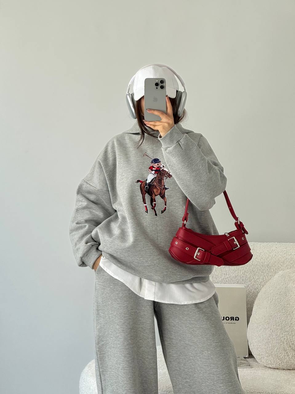 هودی و جاگر polo ملانژ