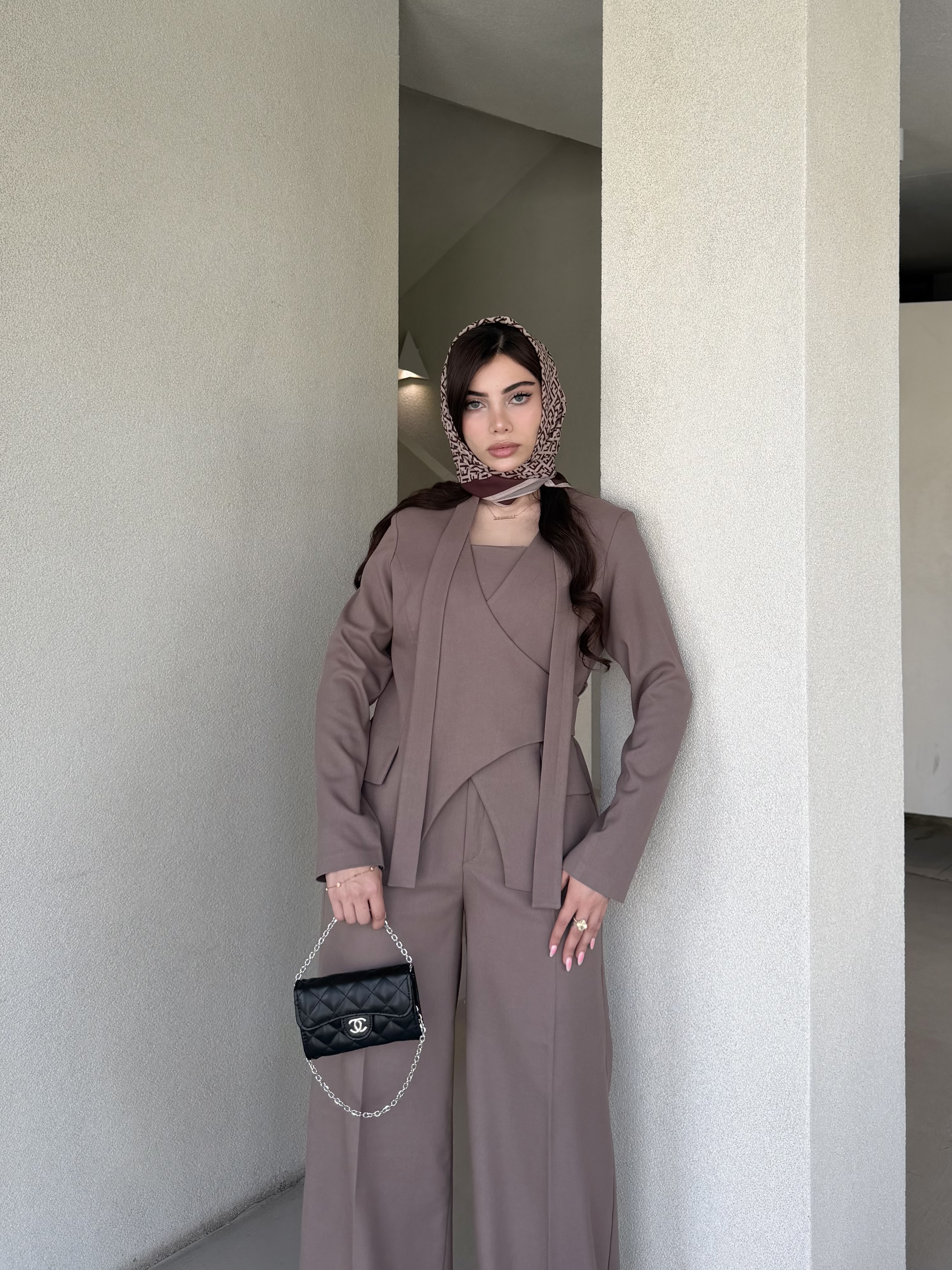 ست سه تیکه violet نسکافه ای