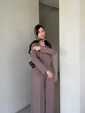 ست سه تیکه violet نسکافه ای
