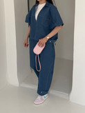 وست و شلوار denim جین آبی
