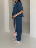 وست و شلوار denim جین آبی
