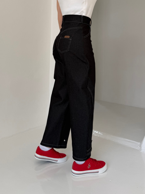 وست و شلوار denim جین ذغالی