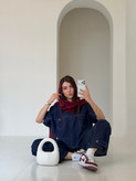 وست و شلوار denim جین سورمه ای