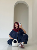 وست و شلوار denim جین سورمه ای