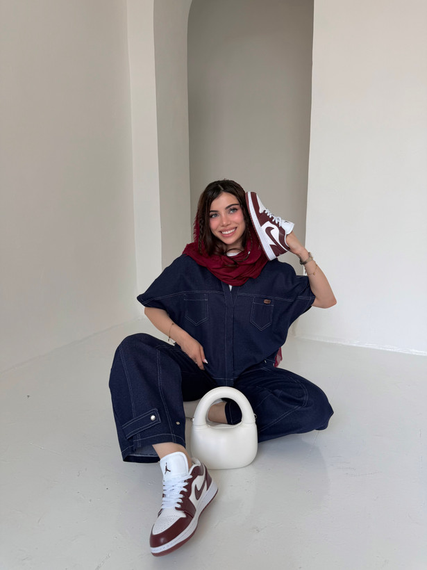 وست و شلوار denim جین سورمه ای