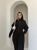 سویشرت کرستی و جاگر miu مشکی