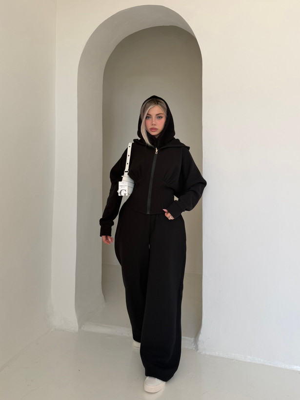 سویشرت کرستی و جاگر miu مشکی