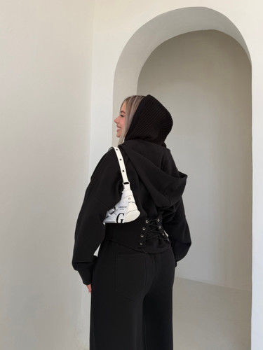 سویشرت کرستی و جاگر miu مشکی